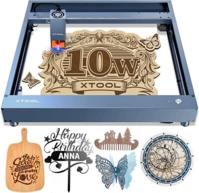xTool D1 Pro Upgraded Laser Engraver, 10W Dual Output Laser Cutter, 60W Laser Engraving Machine