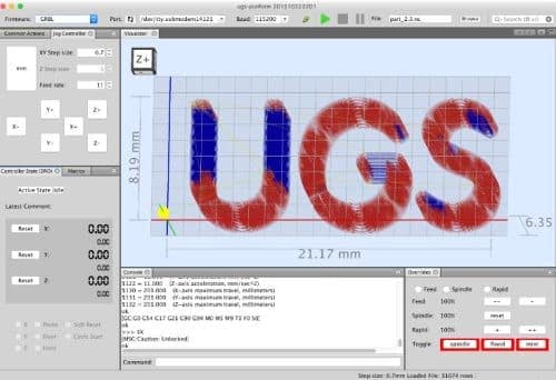 universal GCode sender CNC software