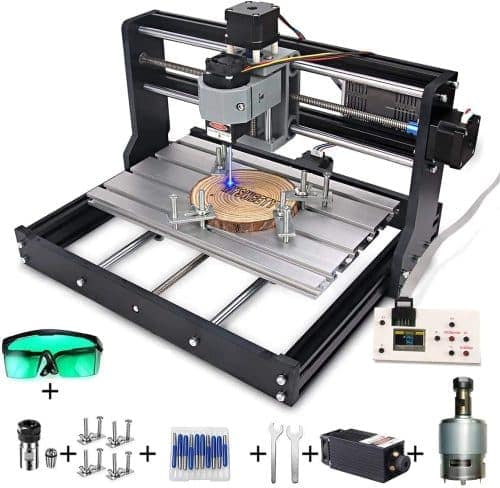 MYSWEETY 2 in 1 5500mW CNC 3018 Pro Engraver Machine