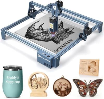 SCULPFUN S9 Laser Engraver, 90W Effect High Precision CNC Laser Cutter and Engraver Machine