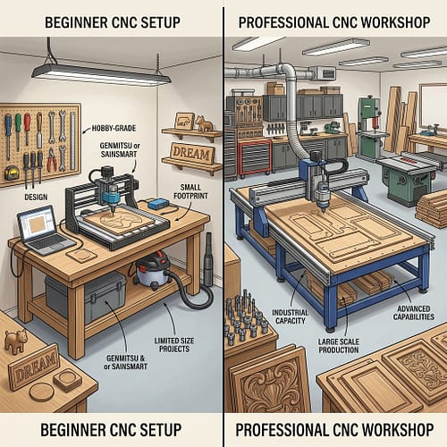 Beginner Vs Professional CNC for Woodworking - Which Is Right for You